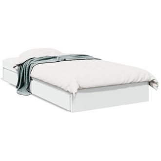 Berkfield Home Bed Frame with Drawers without Mattress White 75x190 cm Small Single