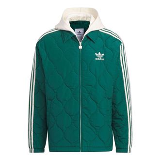 adidas Originals Classic Sport Jacket Asia Sizing Green White IW6285