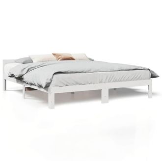 Berkfield Home Bed Frame without Mattress White 160x200 cm Solid Wood Pine