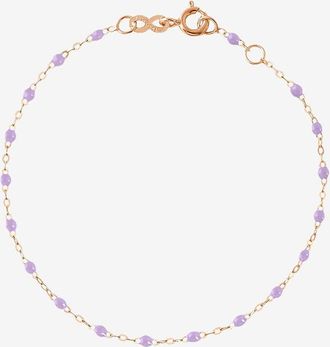 Gigi Clozeau Armband aus Ros&eacute;gold und Harz Classique Gigi Lilac