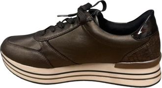Remonte D1330 Lage sneaker - Dames - Sneakers - Bruin - 38 EU - Leer - Schoenen