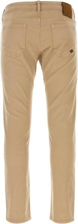 Incotex Mens Beige Stretch Cotton Pant Coloniale Exterior: Elastan Pantaloni Trousers