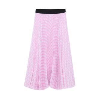 Msgm Midi Skirts, female, Pink, Size: XS Gonna