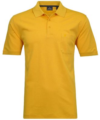 Ragman Longshirt RAGMAN, Herren, Gr. 102, gelb, Baumwollmischung, ohne Ausschnitt, Shirts Longshirt