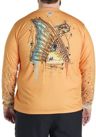 Columbia Big & Tall Terminal Tackle PFG x Bentley Long-Sleeve Graphic T-Shirt in Summer Orange at Nordstrom, Size 3X Big