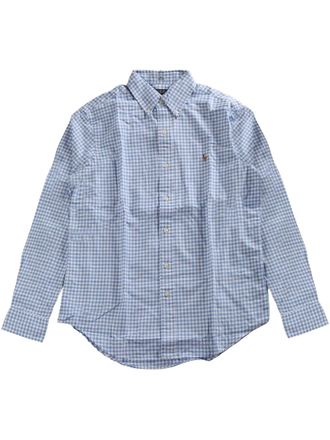 Polo Ralph Lauren check-print cotton shirt - men - Cotton - S - Blue