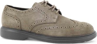 Geox Veterschoenen - Heren - Veterschoenen - Grijs - 42 EU - Leer - Schoenen