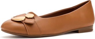 Aerosoles Paradise Womens Flat Shoes Tan : 6.5 B - Medium, Faux Leather