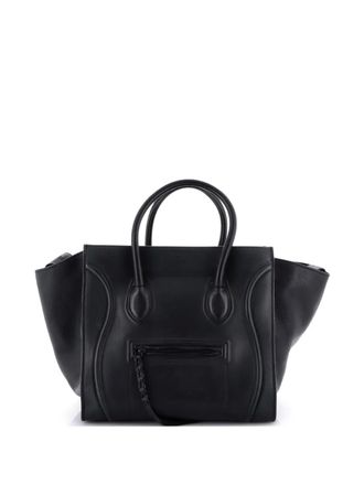 Celine Luggage Bag Python and Leather Mini satchel - women - Calf Leather/Python Skin/Leather - One Size - Black