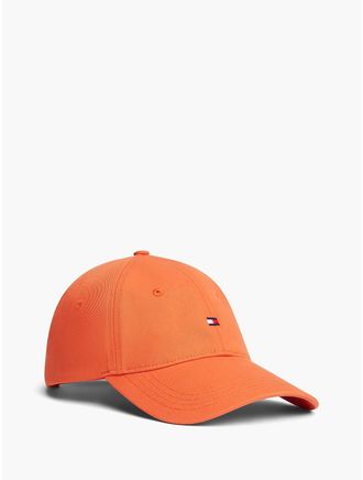 Tommy Hilfiger Mens Flag Logo Baseball Cap - Brilliant Orange