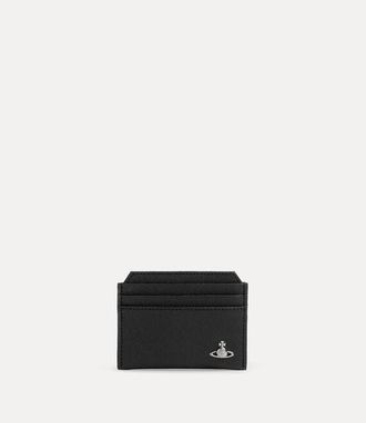 Vivienne Westwood Slim Card Holder Faux Leather Black One Size Unisex