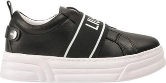 Liu Jo Leren Sneakers - Dames - Sneakers - Zwart - 36 EU - Leer - Schoenen