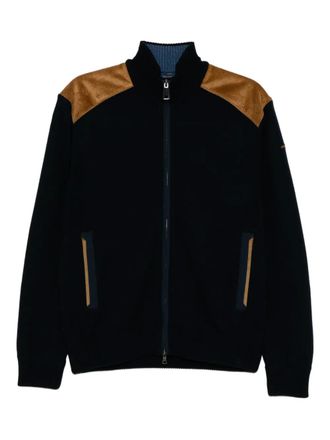 Paul & Shark wool zipped cardigan - men - Virgin Wool - L - Blue