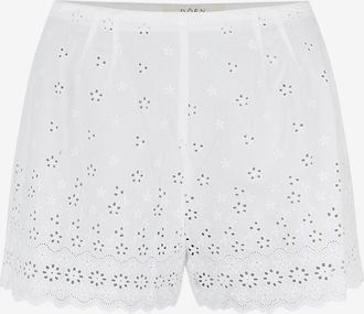 D&ocirc;en Voile-Shorts mit Lochstickereien Arbre