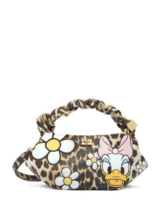 Ganni x Disney animal-print tote bag - Brown