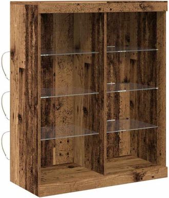 vidaXL Vitrina Madera vieja 41 x 37 x 100 cm Madera contrachapada Vidaxl