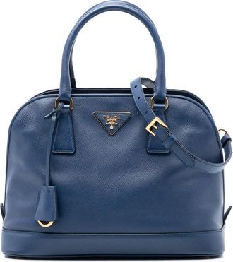 Prada Pre-owned Prada Medium Saffiano Lux Frame Promenade Satchel EA9NO06GYVABG3E7