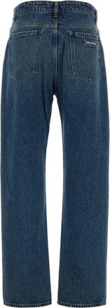 Miu Miu Womens Denim Jeans Bleu Exterior: Cotton Pantaloni Trousers