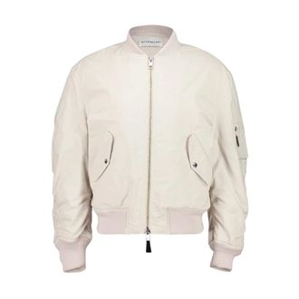 Givenchy Jassen, Heren, Beige, S, Katoen, Couture Seam Bomber in Katoen