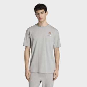 adidas T-Shirt ADIDAS SPORTSWEAR EARTH DAY GRAFIK, Herren, Gr. XXL, medium grau heather, Obermaterial: 100% Baumwolle, Shirts T-Shirt