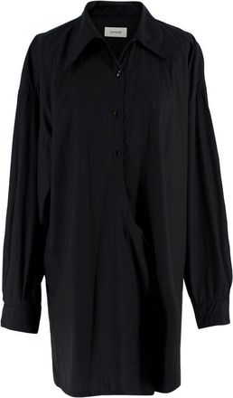Christophe Lemaire Black Wrap Shirt Dress Size XS
