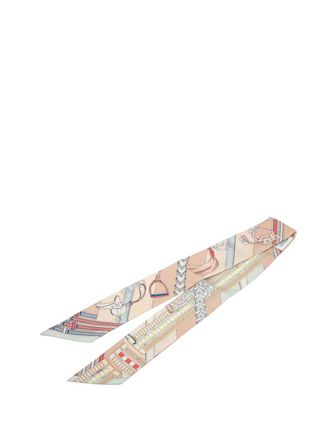 Herm&egrave;s 2019-2025 Brides et Gris Gris Silk Twilly Scarf scarves - women - Silk - One Size - Brown