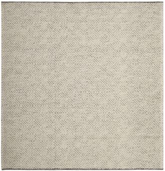 Safavieh Alfombra lana/algod&oacute;n marfil/gris claro 122 x 122 cm