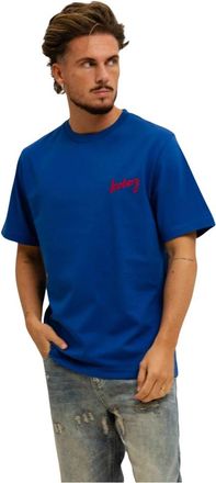 Iceberg Tops, Heren, Blauw, XL, Katoen, 5D Jersey T-Shirt