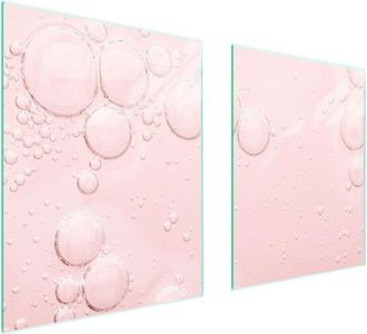 OEM Placa Protectora De Vidrio Para Estufa 85x52 Rosa