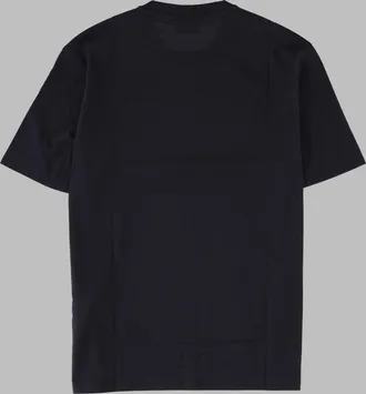 Emporio Armani Logo-Print Pima Cotton T-Shirt - Black
