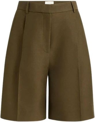 Khaite H26 Shorts - Dames - Korte Broeken - Groen - 2XS - Korte Broeken