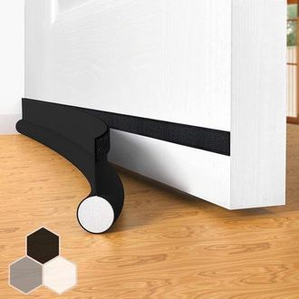 OEM Burletes Autoadhesivos Para Puertas (paquete De 2), 94 Cm, Son Resistentes A La Intemperie, A&iacute;slan Del Sonido, Color Gris