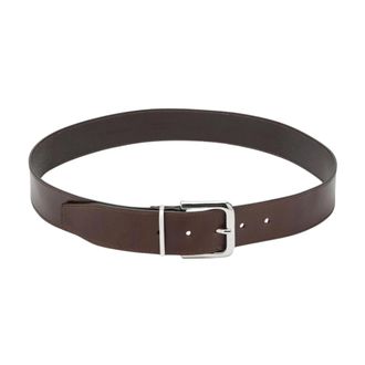 Frankie Shop Omkeerbare leren riem - Dames - Accessoires - Bruin - Maat: ONE Size Leer