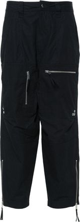 Isabel Marant Kelvin cotton tapered trousers - women - Cotton/Cotton - 36 - Black