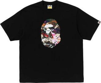 A Bathing Ape Hybrid Camo Ape Head Relaxed Fit T-Shirt Black 0ZXTEM337101RBKX