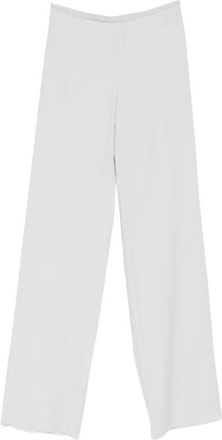 Emporio Armani Wide-Leg Broeken - Dames - Wijde Broeken - Grijs - 2XS - Broeken