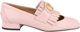 Valentino VLogo Signature Leather Loafer Pumps
