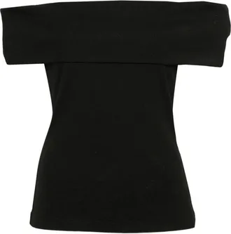 Gestuz Drew Off-shoulder Ribbed-knit Top