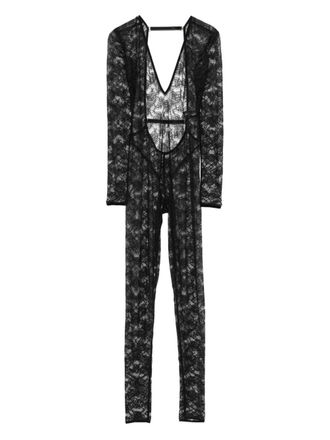 Maison Close Flashback jumpsuit - Zwart