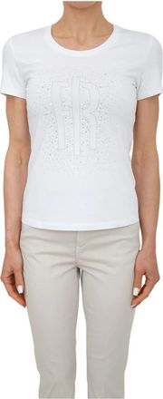 Fracomina T-shirt - Dames - T-shirts - Wit - XL - Katoen - Tops