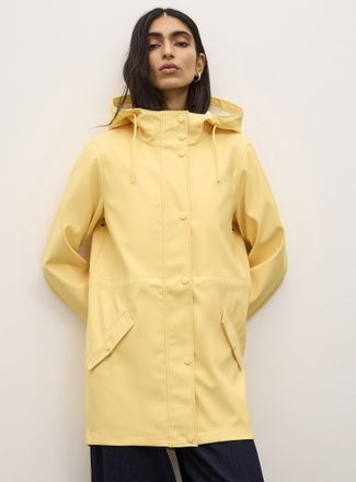 Vero Moda Womens Adjustable-waist coated raincoat