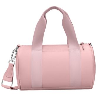 Generic Cylindrical Shoulder Bag Lightweight Durable Design Adjustable Strap Top Handle for Office Commuting and Urban Shopping Trips (Pink, 9.84 &times; 6.69 &times; 6.6