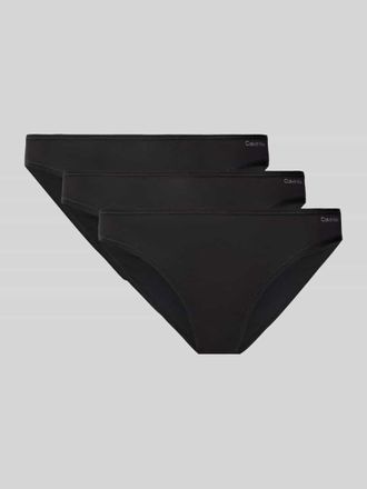 Calvin Klein Underwear Slip aus Baumwoll-Elasthan-Mix im 3er-Pack in Black, Größe XL
