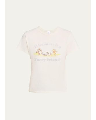 Re/Done Classic Pooh Friend Graphic-Print T-Shirt