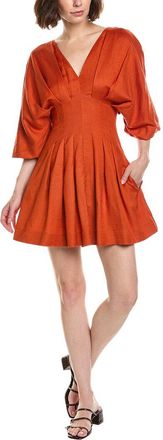 Nicholas Nicoline Linen-Blend Mini Dress