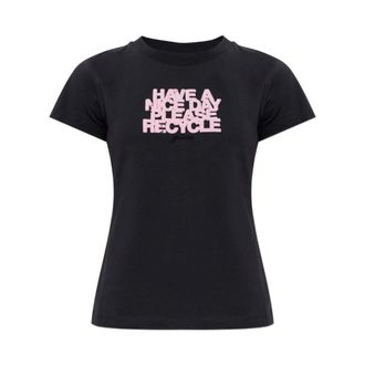 Ganni Dames, Tops, Zwart, Maat: XS