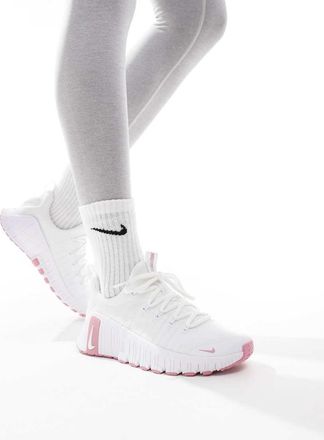Nike Free Metcon 6 - Sneakers bianche e rosa-Bianco
