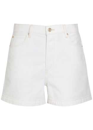 Frame Denim The Everyday Denim Shorts - Off White - 27 (W27 / UK8-10 / S)