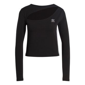 adidas (WMNS) adidas originals Centre Stage Cutout Top Asia Sizing Black II6085