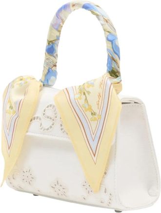 Self Portrait Womens Floral-Detail Tote Bag Ss26 W